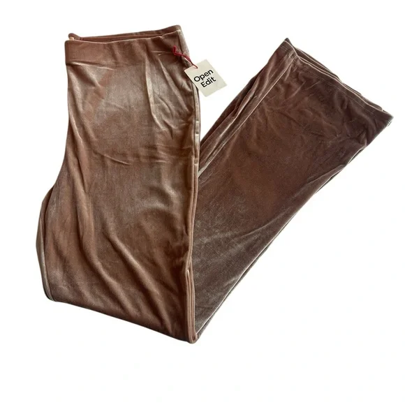 Open Edit Velour Flare Legging Pants Size XL New with Tag - Picture 4 of 8